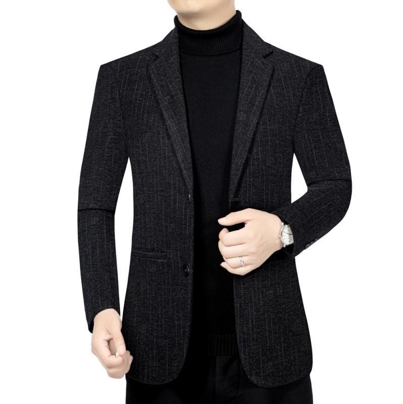 ジャケット メンズ テーラードジャケット ウールブレンド 春秋 アウター カジュアル ビジネス 紳士服 無地 ポケット付き