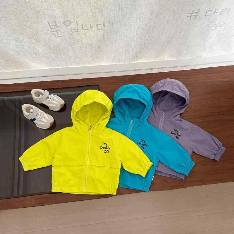 子供服 アウター キッズ 男の子 撥水 防風 ジャケット 春秋 ブルゾン ジャンパー パープル 73 80 90 100 110
