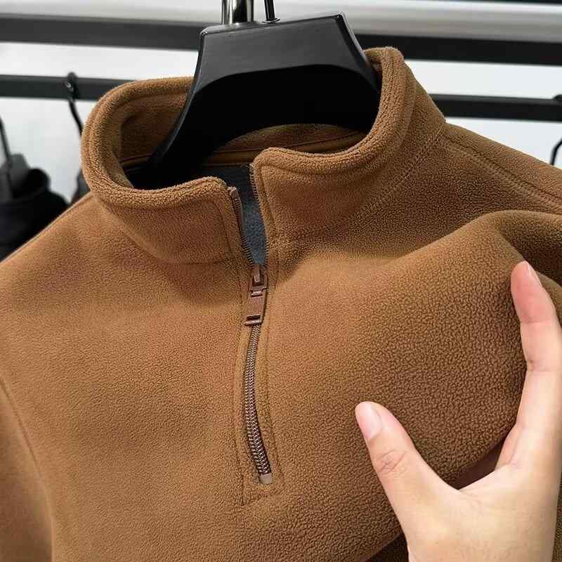 トレーナー メンズ 男性用 裏起毛 スウェット プルオーバー 立襟 長袖 秋冬 暖かい ゆったり ルームウェア 部屋着 普段使い カジュアル ポリエステル 無地 グレー ブラック ブラウン