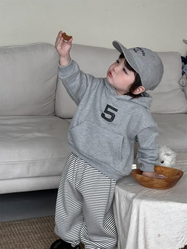 子供用パーカー スウェットパンツ セットアップ 秋冬 厚手 韓国風 ベビー服 男の子 裏起毛 グレー 黒