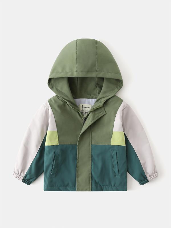 子供服 アウター キッズ 男の子 ファッション 配色 ジップアップ パーカー 中厚手 ジャケット 普段着 Vネック 3歳 4歳 5歳 6歳 7歳 8歳 100cm 110cm 120cm 130cm 140cm グリーン系
