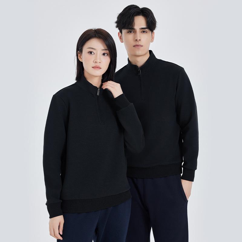 スウェット メンズ 男性用 スタンドカラー ハーフジップ プルオーバー トップス 長袖 トレーナー 部屋着 秋冬 ポリエステル 無地 黒 ブラック系 白 ホワイト系 青 ブルー系 緑 グリーン系