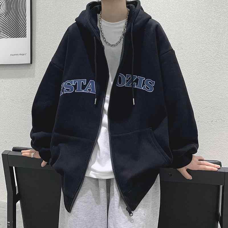 パーカー レディース 春秋 ジップアップ フード付き スウェット ローマ綿 幾何学模様 長袖 厚手 ストリート カジュアル スタイル