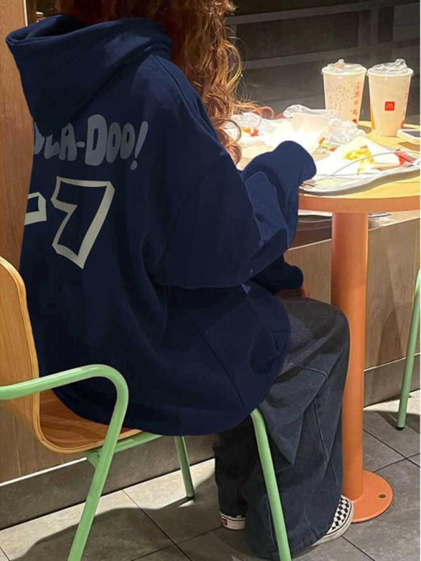 パーカー レディース 大きいサイズ ゆったり 秋冬 厚手 紺色 ポリエステル ジップアップ フード付き アウター カジュアル