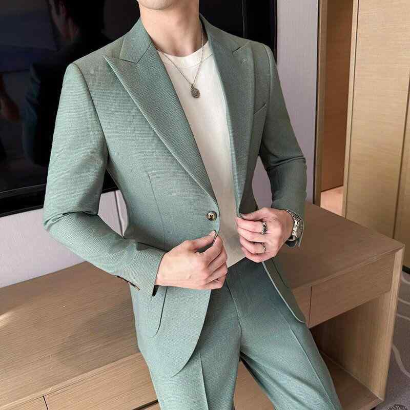 スーツ メンズ 男性用 フォーマル 2ボタンスーツ ポリエステル ビジネス 合体型 ノッチドラペル 結婚式 二次会 パーティー グレー ブラック系 オフホワイト コーヒー色 グリーングレー|Tanzan