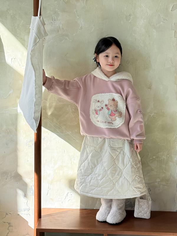 子供服 スウェット・トレーナー 女の子 裏起毛 パーカー 秋冬 長袖 トップス 80cm 90cm 100cm 110cm 120cm 130cm かわいい アニマルプリント ピンク系 ブルー