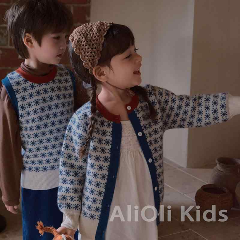 ニット キッズ セーター カーディガン 男女兼用 子供服 ウール あったか 花柄 厚手 秋冬 80cm 90cm 100cm 110cm 120cm 130cm 140cm 150cm