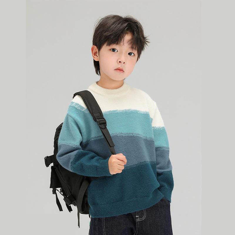 ニット キッズ 男の子 子供服 セーター トップス 長袖 丸首 普段着 部屋着 春秋 90 100 110 120 130 140cm 聚?繊維 幼稚園 小学生
