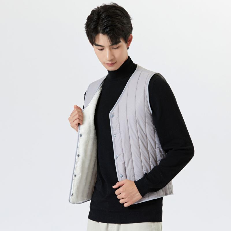メンズ 中綿ベスト 男性用 フリース ベスト 裏起毛 防寒 あったか インナーベスト シニア 向け 冬物 秋冬 普段使い 部屋着