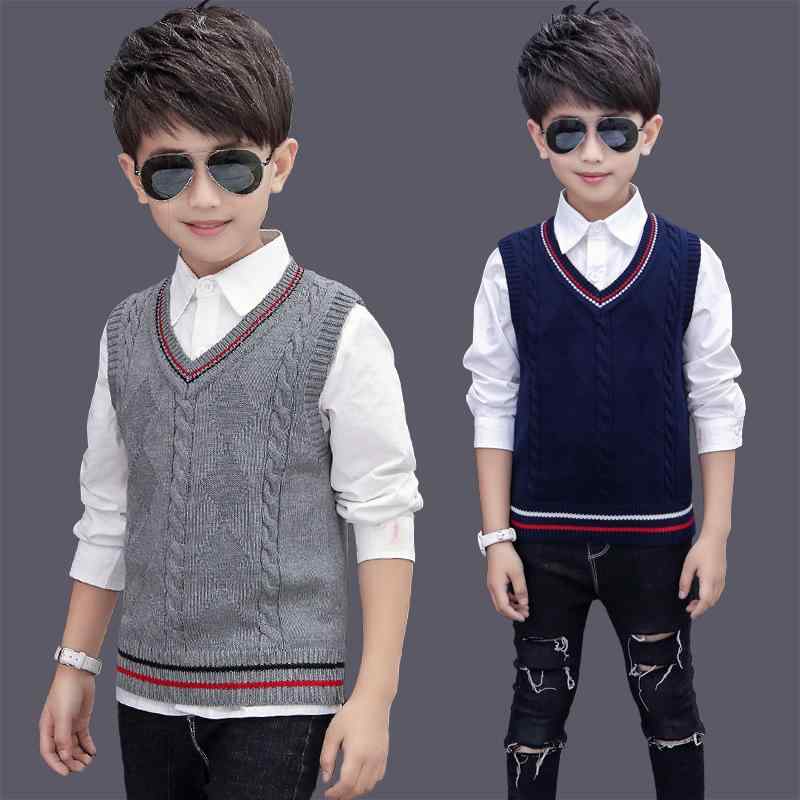 子供用ベスト 秋冬 中綿ベスト 男の子 厚手 ニットベスト 学生 制服 チョッキ 綿100% 120cm 130cm 140cm 150cm 160cm 170cm 4,745円