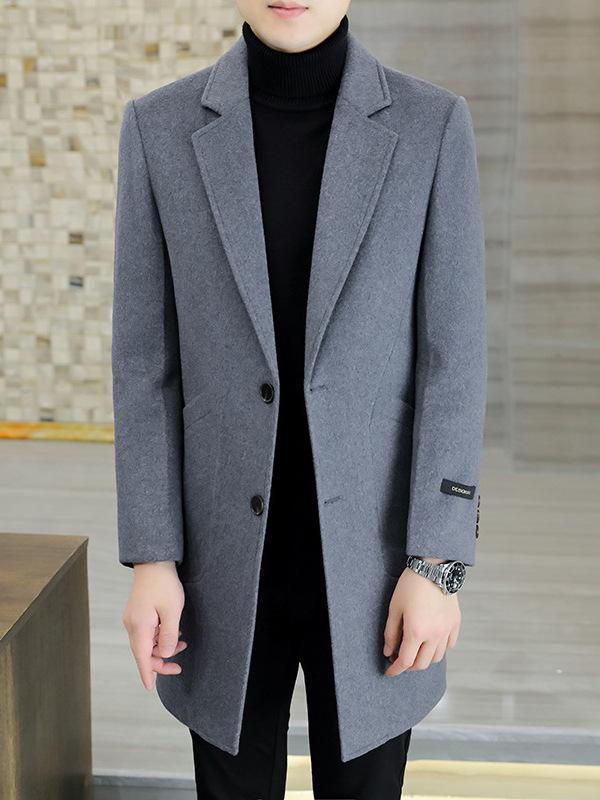 コート メンズ ウール テーラード 秋冬 ビジネス カジュアル 紳士服 アウター 中高年向け ゆったり グレー ブラック ワインレッド 8,914円