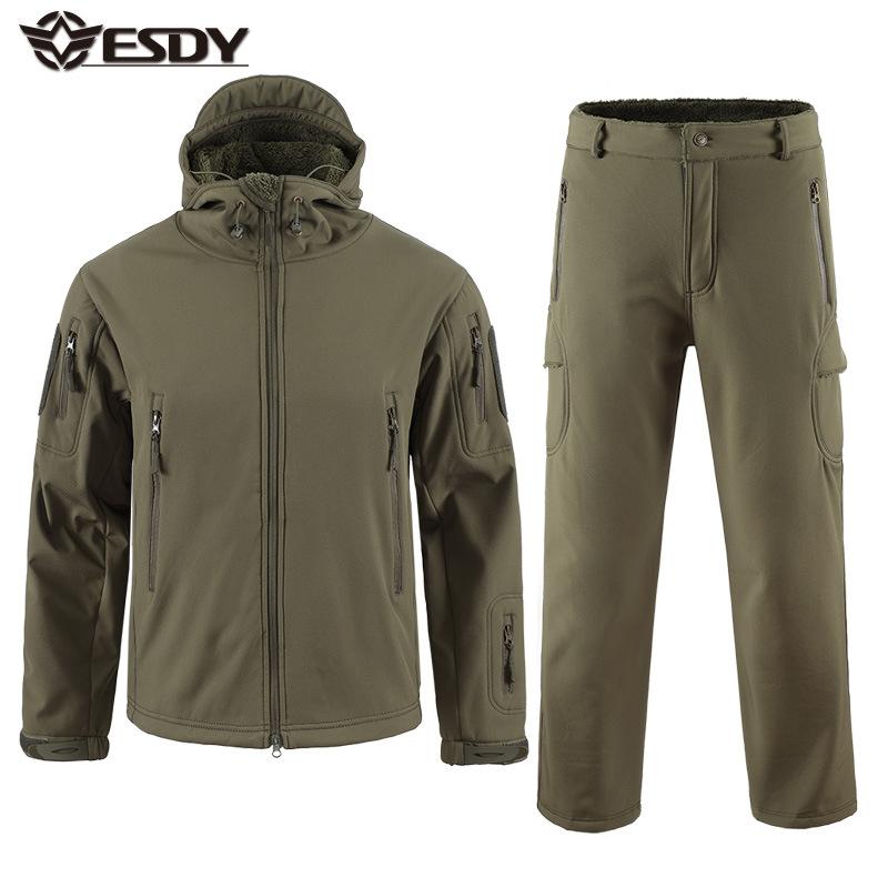 マウンテンパーカー メンズ 春秋冬 アウトドアウェア 上下セット 防寒 登山 ウェア 釣り ウェア 裏起毛 撥水 防風