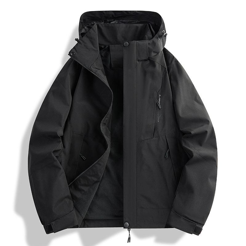 ジャケット メンズ レディース マウンテンパーカー 秋冬 防風 防水 登山 アウトドアウェア 3way 取り外し可能 フリースインナー付き グレー ブラック ホワイト カーキ ネイビー