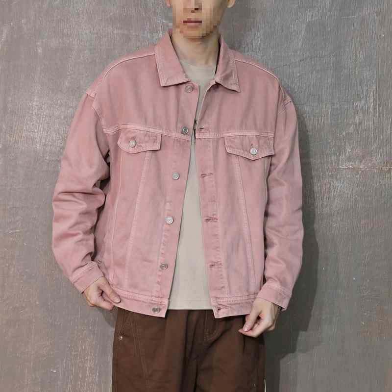デニムジャケット 男性用 ブルゾン Gジャン ゆったり カーキ ブラック ベージュ 秋冬 耐摩耗性 ワークウェア ドロップショルダー