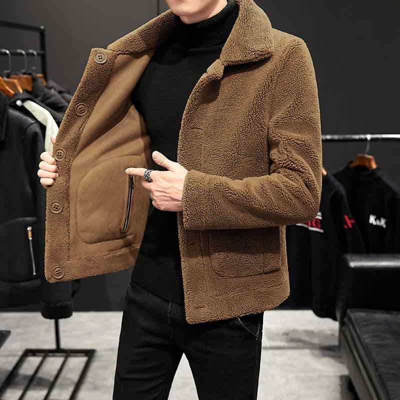 ジャケット 男性用 裏起毛 ボアブルゾン 厚手 フリース アウター トップス カジュアル カーキ グレー グリーン ブラック