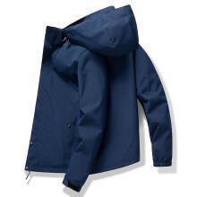 マウンテンパーカー メンズ 防風 防水 アウター 春秋 薄手 登山服 ジャケット ブルゾン 男性用 黒 ブラック グレー ブルー 4色