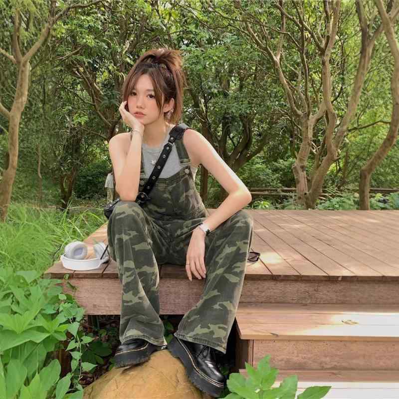 楽天市場】メンズ オーバーオール カモフラージュ メンズサロペット