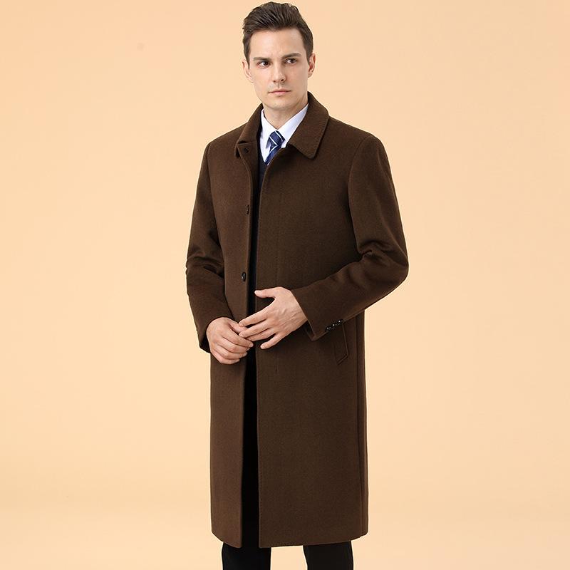 コート メンズ 男性用 ウール 秋冬 ミドル丈 オーバーコート ウールコート ラグランスリーブ テーラードカラー ビジネス カジュアル ブラック グレー フォーマル|Tanzan