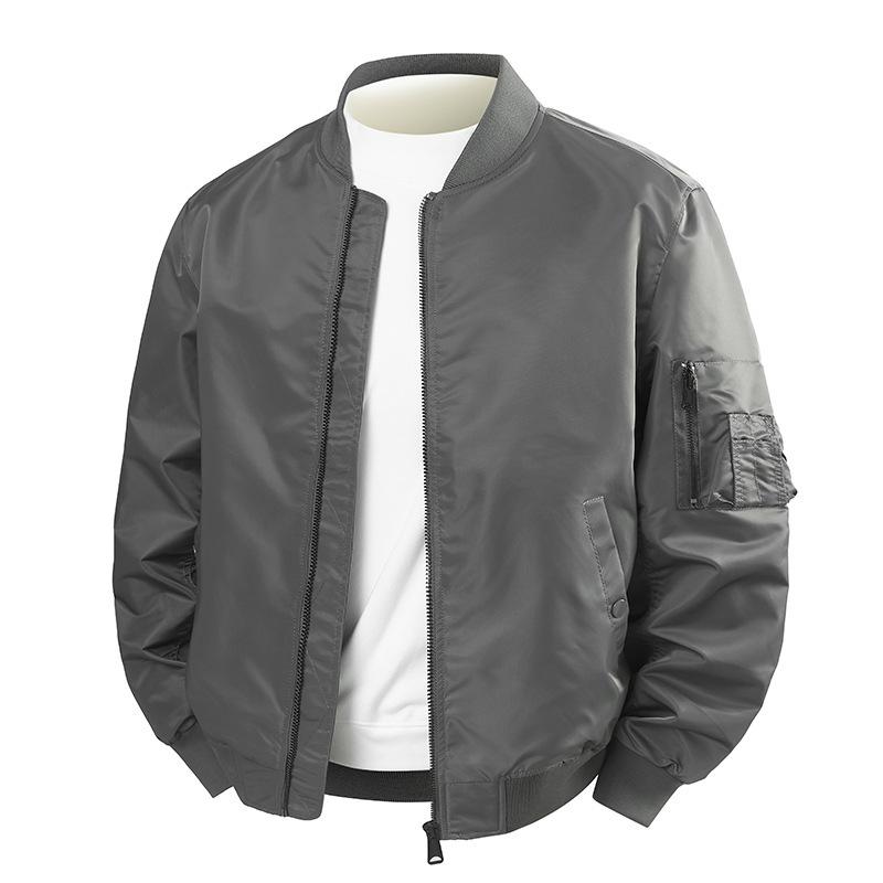 ジャケット 男性用 MA-1 フライトジャケット 野球服 ブルゾン ゆったり トップス ミリタリー カーキ ブラック ネイビー レッド イエロー 春秋 長袖
