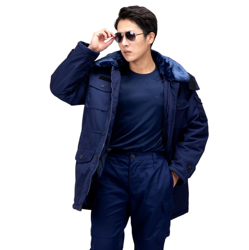 コート 男性用 防寒着 作業服 消防 ブルー ミリタリー 厚手 保温 冷蔵庫 登山 秋冬 8,262円