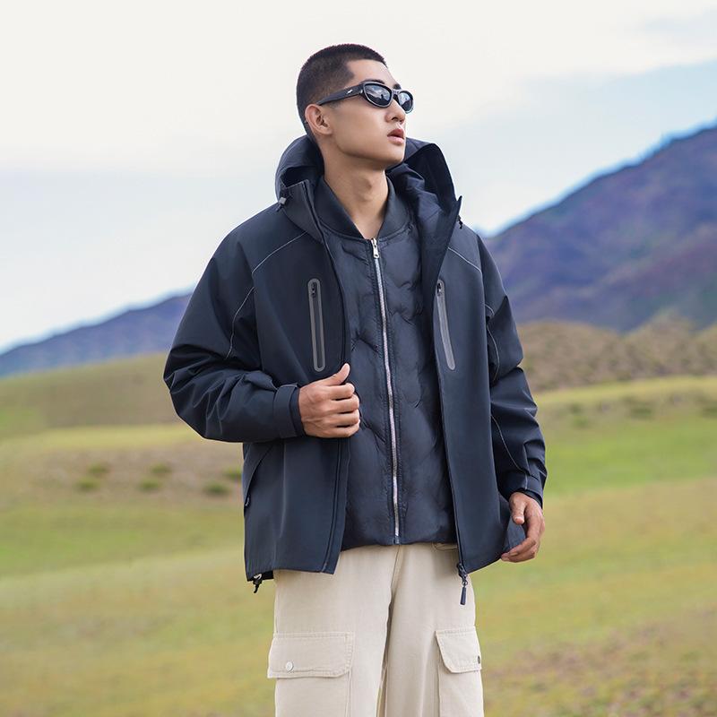 マウンテンパーカー レディース メンズ 防風 防水 登山ウェア アウトドア ジャケット 男女兼用 撥水 速乾 透湿 軽量 ストレッチ 春秋 普段使い ワークウェア 防寒着 作業着 多機能 3way