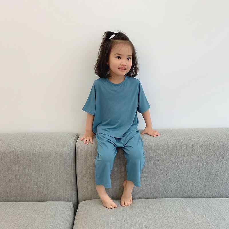 子供用ルームウェア ベビー服 男の子 女の子 薄手 半袖 コットン 部屋着 パジャマ 上下セット 吸湿速乾 80 90 100 110 120 130cm ピンク系 ホワイト グリーン ブルー