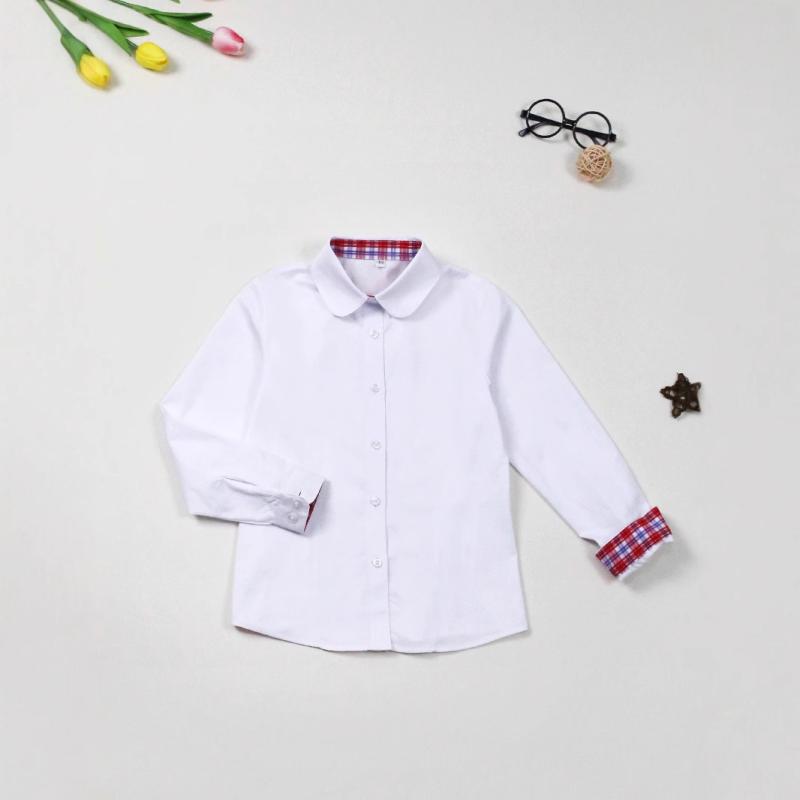 シャツ キッズ 子供 男の子 白 青 スクールシャツ 長袖 綿100％ 110cm 120cm 130cm 140cm 150cm