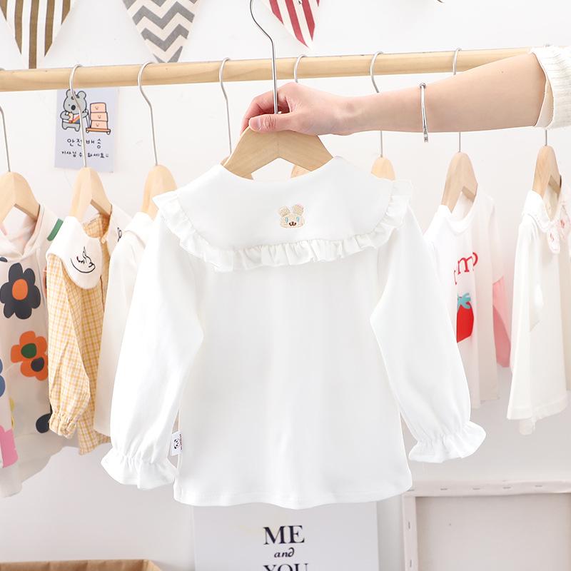 シャツ キッズ 長袖 かわいい ベビー シャツワンピース 春秋 綿100% チュニック トップス 女の子 幼児 子供服 通園 通学 80cm 90cm 100cm 110cm 120cm 130cm