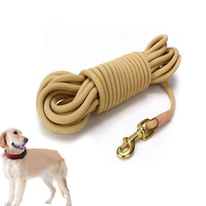 犬用 リード ナイロン製 トレーニング ロングリード 3M 5M 10M 20M 犬 散歩 深いコーヒー色 カーキ色