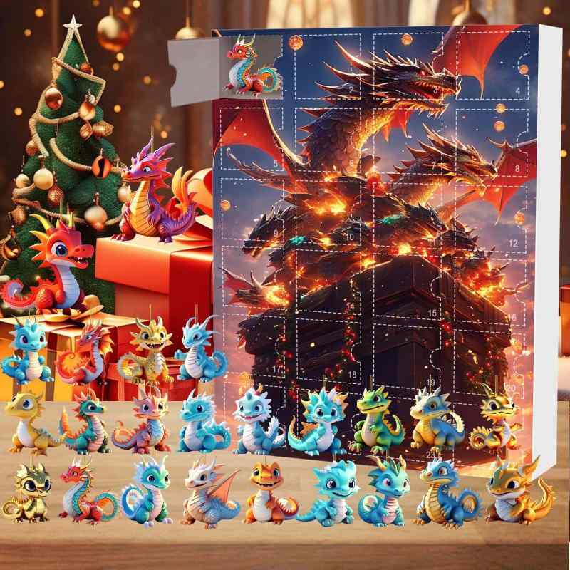 クリスマス 飾り かわいい ドラゴン アクリル製 オーナメント ホリデー シーズン イベント デコレーション