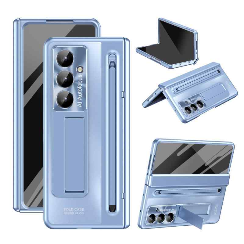 スマホケース Samsung サムスン Galaxy ギャラクシー Z Fold 7 Fold 6 Fold 5 Fold 4 全面保護 耐衝撃 傷防止 シンプル ブラック ブルー ゴールド ホワイト