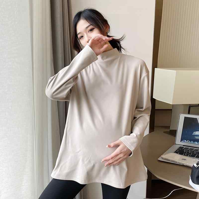 カットソー レディース 秋冬 インナー 妊婦 トップス 長袖 保温 あったか デート 普段使い きれいめ かわいい オシャレ ゆったり ストレッチ
