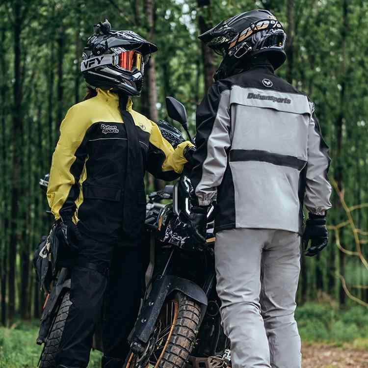 バイク用レインウェア 上下セット 防水 撥水 反射材付き オートバイ ツーリング 男性用 女性用 黒 グレー ピンク
