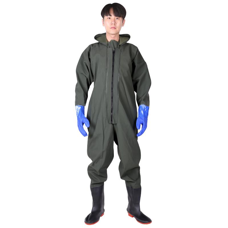 雨合羽 成人男性用 雨合羽繋ぎ 朦々たる 水中やり方 漁業 ズボン やり方服 漁船乗組員 農学 田植え 酪農 リストバンド グローブ