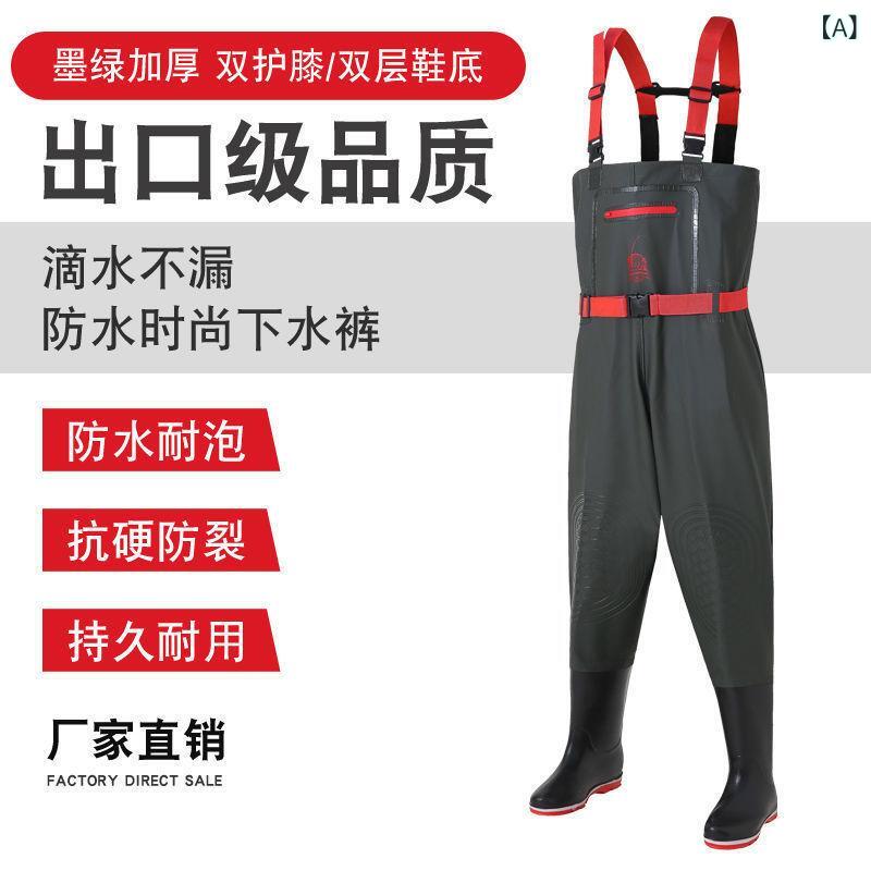 レインパンツ 成人男性用 やり方用 耐摩耗 雨合羽 つり銭 ズボン 原則として型 墨緑 黒 カーキ 偽装 紺色 青碧