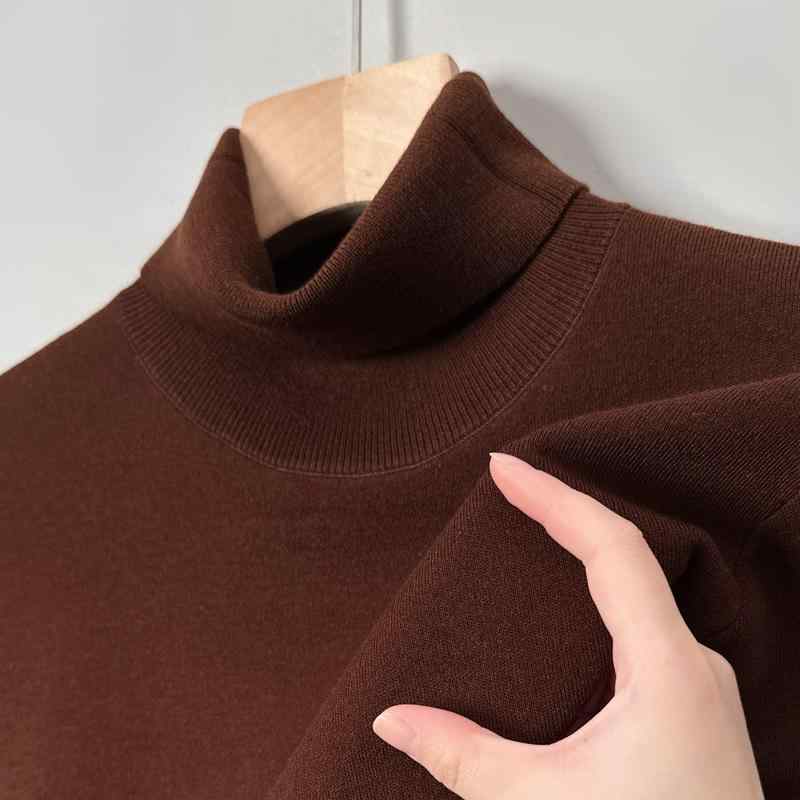 ニット メンズ ニットセーター 男性用 洗えるウール セーター タートルネック 厚手 ウール混紡 保温 秋冬 ミドル丈 トップス プルオーバーセーター 普段使い 通勤 オフィス あったか