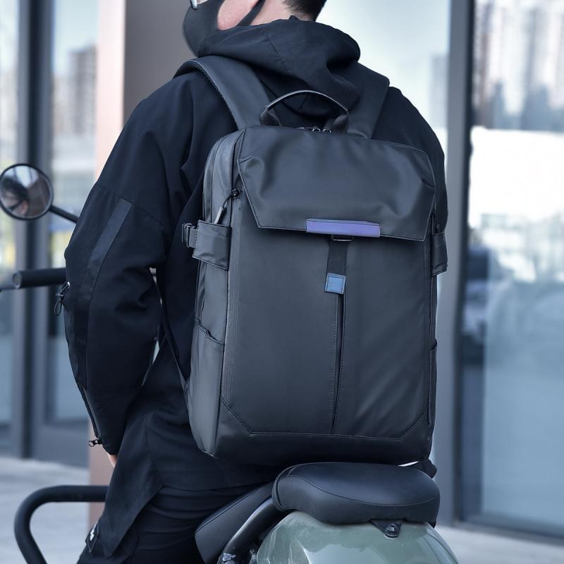 リュック メンズ レディース 大容量 防水 ポリエステル ビジネス 通勤 通学 旅行 アウトドア 16インチ PC収納可能 普段使い デイパック バックパック 黒