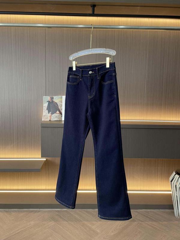 デニム レディース 高腰 微 喇叭 パンツ ブルー 暖か 裏起毛 ジーンズ 長ズボン ジーパン 通勤 カジュアル スタイル 25 26 27 28 29｜Tanzan 9,287円