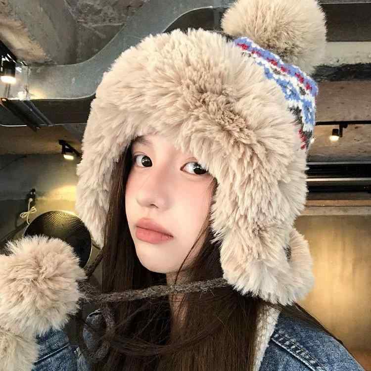 帽子 レディース 秋冬 雷鋒帽 フライトキャップ 防寒 保温 民族風 おしゃれ かわいい 裏起毛 あったか アウトドア 旅行 ブラック ベージュ レッド モカ コーヒー