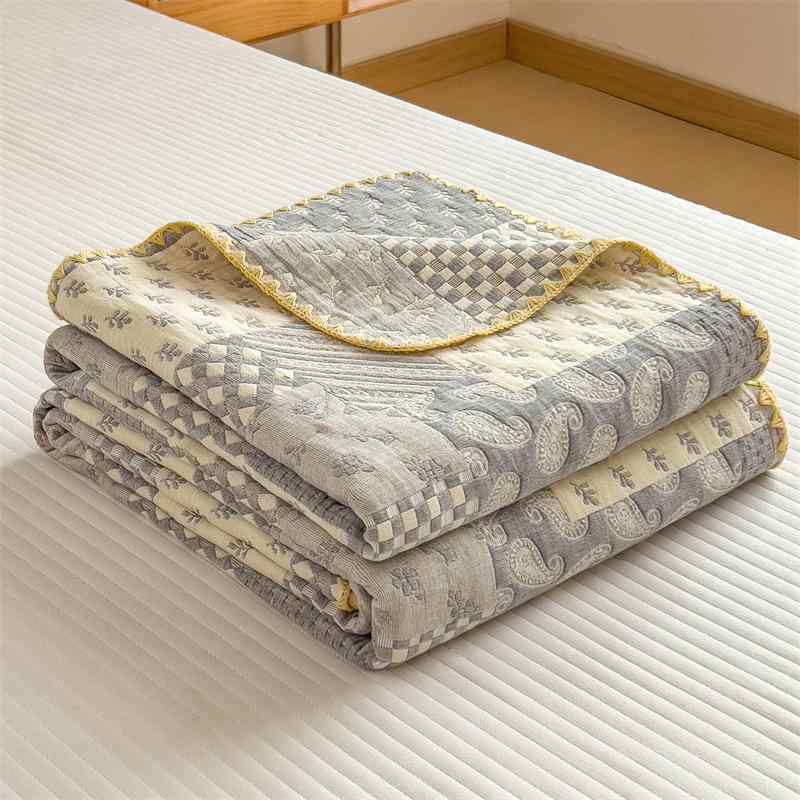 毛布 子供 春夏 ベビー 綿100% ガーゼケット タオルケット お昼寝ケット ブランケット 寝具 パリ風 幾何学模様 シングル ダブル 70x100cm 100x150cm 150x200cm 180x220cm 200x230cm
