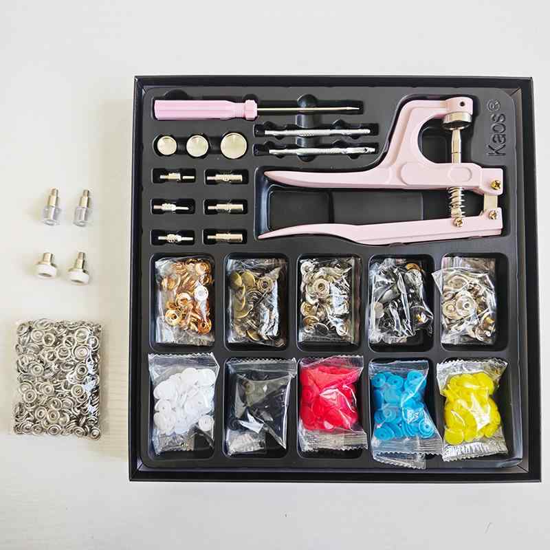 手芸用具 セット スナップボタン プラスナップ ハンディプレス 金属ボタン レザークラフト DIY ステンレス