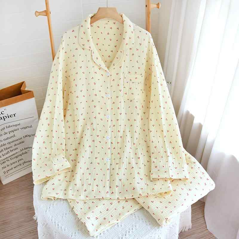 パジャマ レディース マタニティ 産後 授乳服 綿100％ 3L 4L 5L 6L 大きいサイズ 長袖 長ズボン ルームウェア 春夏秋冬 部屋着 ピンク系 イエロー系 ブルー系