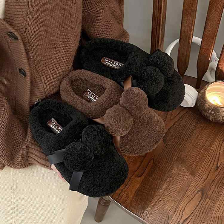 靴 レディース 秋冬 フラット あったか モカシン ぺたんこ スリッポン 2way ふわふわ ファー 魚口 無地 かわいい 婦人靴 妊婦 普段使い ルームシューズ 黒 茶