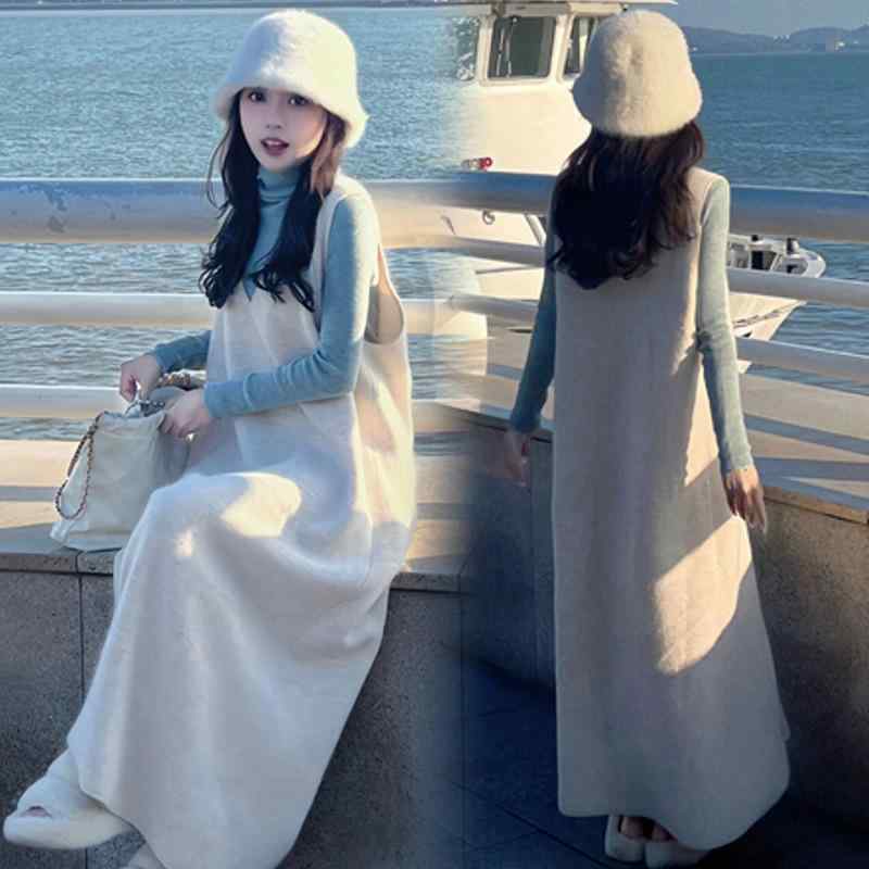 ワンピース レディース 妊婦服 マタニティウェア ニット セットアップ 長袖 コットン 授乳服 ゆったり かわいい 部屋着 リラックスウェア