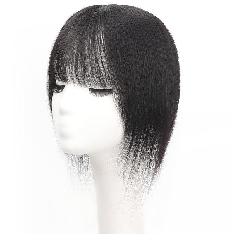 ヘアピース レディース 女性用 頭頂部 部分ウィッグ 白髪隠し 増毛 自然 人毛100% ストレート 25cm 30cm 黒髪 茶髪 摩・柑棕