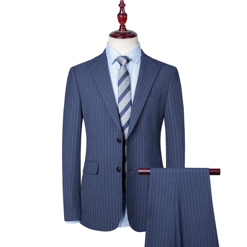 スーツ メンズ ビジネス スリム 縦ストライプ 3点セット 結婚式 新郎 フォーマル パーティー 男性用 紳士服 スタイリッシュ|Tanzan