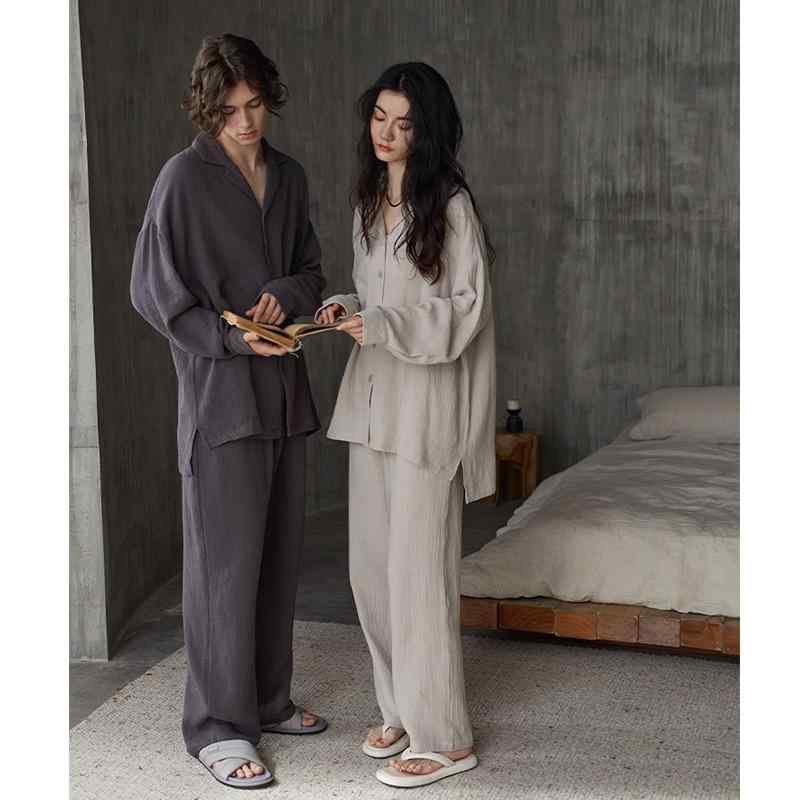 パジャマ レディース 春秋 長袖 綿 薄手 秋冬 部屋着 ルームウェア 女性 シンプル ゆったり 外出 普段使い リラックス 上下セット