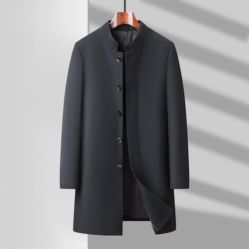 コート メンズ 男性用 秋物 紳士服 ビジネス カジュアル 中高年 向け 防風 ジャケット アウター ポケット付き 普段使い