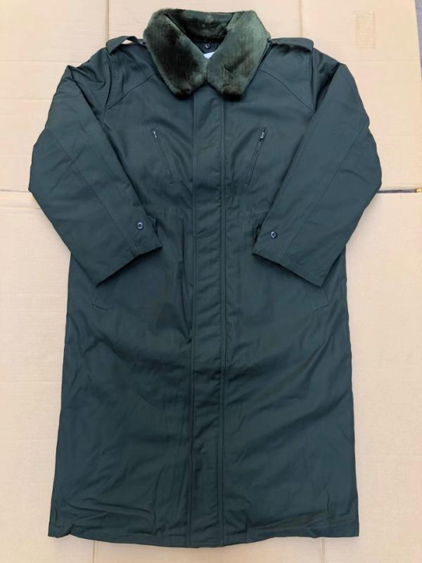 コート メンズ 男性用 防寒 常服 ミリタリー 軍物 厚手 取り外し可能 襟ボア付き 中綿 ポリエステル 無地 普段使い 作業用 ワークウェア カーキグリーン