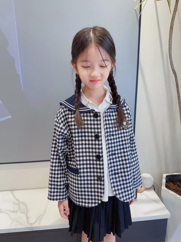 ちびっ子服 上衣 オーストラリア連邦産羊毛 透かし彫り柄 米国海兵隊員表現スタイル 襟付き添い人 アウター 男女兼用 遊撃手丈 90珊 100珊 110珊 120珊 130珊 140珊 150珊